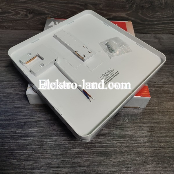 Светильник на потолок  квадрат LED AVT-SQUARE SILVER Pure White  36W 5000K (Белый)